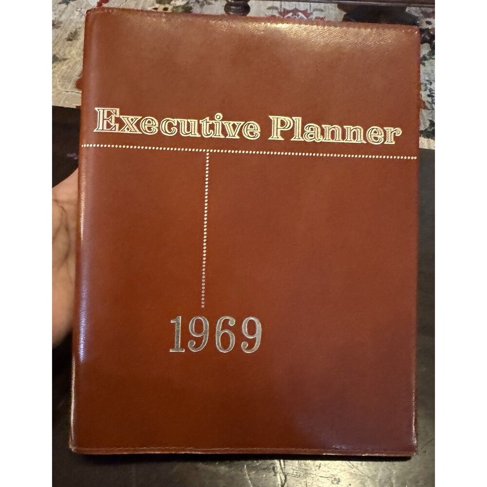 Eatons At A Glance Executive Planner 1967 Vintage Calendar Appointment Used